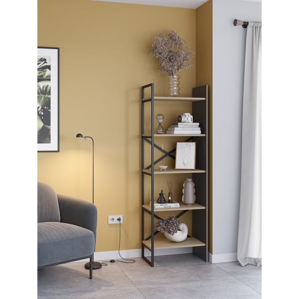 Raamaturiiul tammedekooriga  58x175 cm Ara - Marckeric-image-1