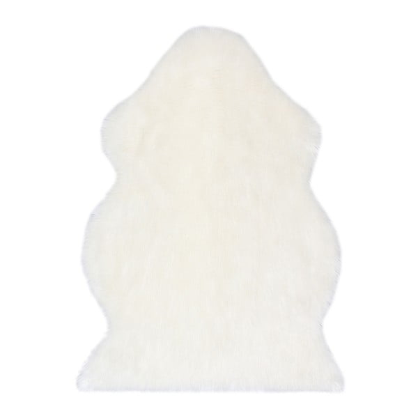 Krémový koberec z umělé kožešiny Eco Rugs Tekli, 70 x 100 cm