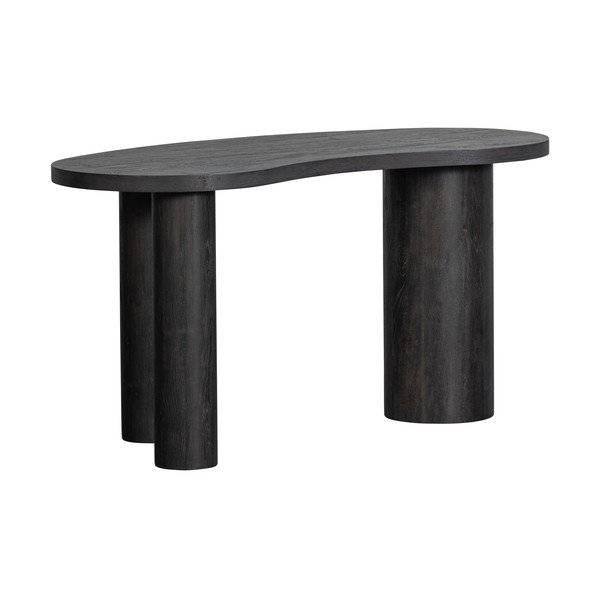 Tumepruun männispoonist konsoollaud 70x150 cm Maan - WOOOD-image-3