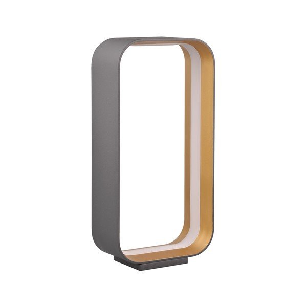 Must LED lauavalgusti hääle/mobiilirakendusega ja metallist varjuga (kõrgus 41 cm) Cizione - CINQUE-image-1