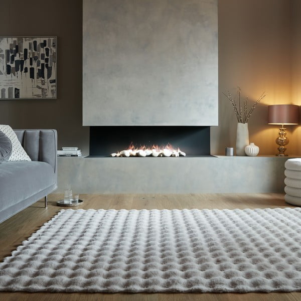 Helehall sünteetiline karusnahk vaip 180x290 cm Waffle Faux Fur - Flair Rugs-image-1