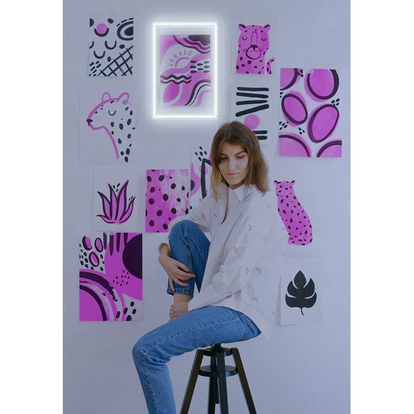 Valge seinavalgusti , 30 x 40 cm Rectangle - Candy Shock-image-2