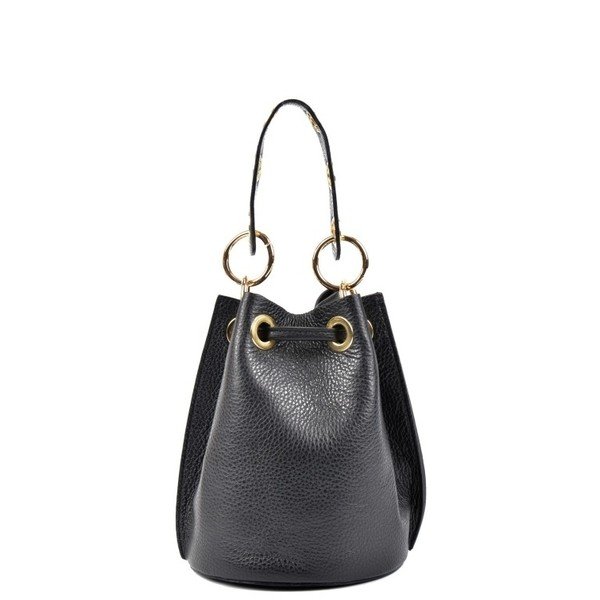Černá kožená kabelka Roberta M Callisto Nero-image-3