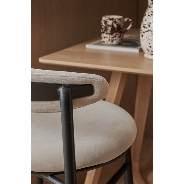 Beež metallist baaritool (istme kõrgus 66 cm) Doggi - Ellos Home-image-2