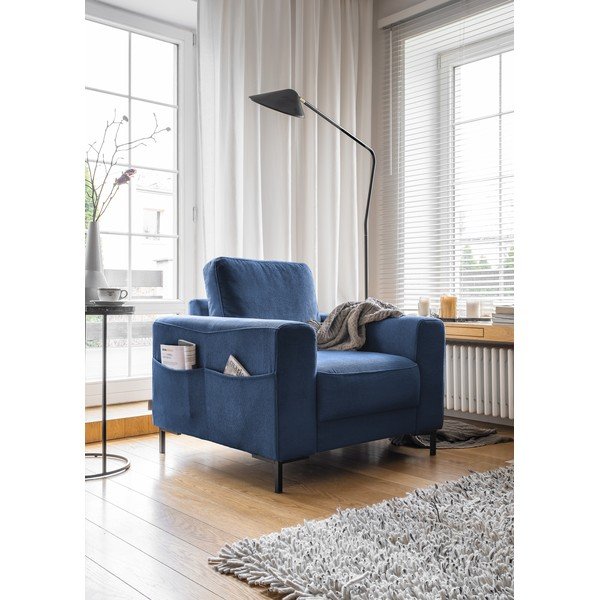 Tumesinine velvetist tugitool Lofty Lilly - Miuform-image-2