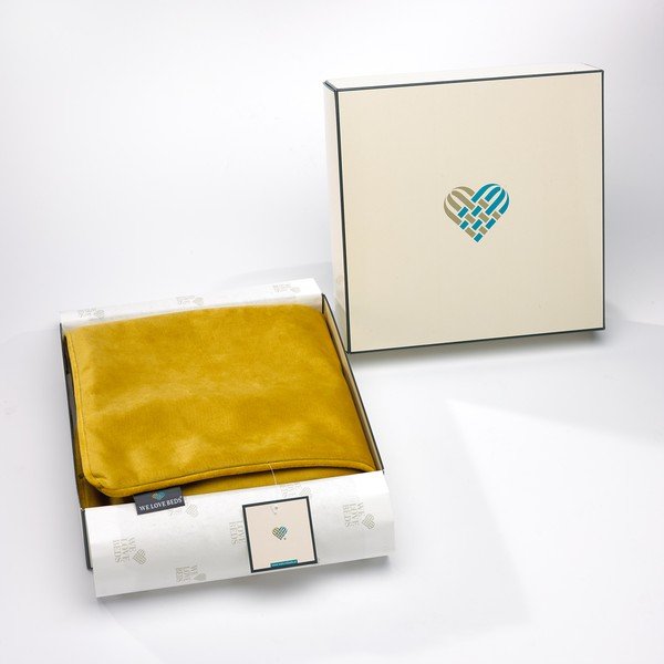 Kollane padjapüür, 50 x 50 cm Dijon - WeLoveBeds-image-1