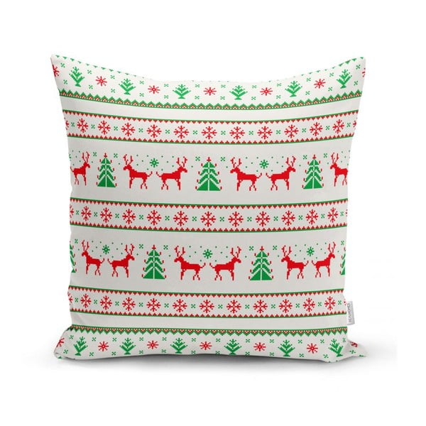 Komplekt 4 jõulupadjakatet ja lauajooksikut Nordic Knit - Minimalist Cushion Covers-image-2