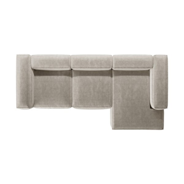  Beež manšettriidest nurgadiivan (parem nurk/lamamisosaga) Bergamo – Cosmopolitan Design-image-3