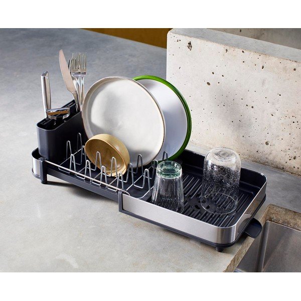 Must reguleeritav plastmassist tilgaalus 31x19 cm Extend Slim Steel - Joseph Joseph-image-1