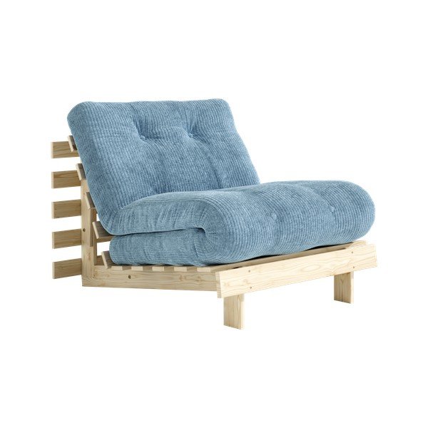 Helesinine kokkupandav velvetist futon-tool Roots - Karup