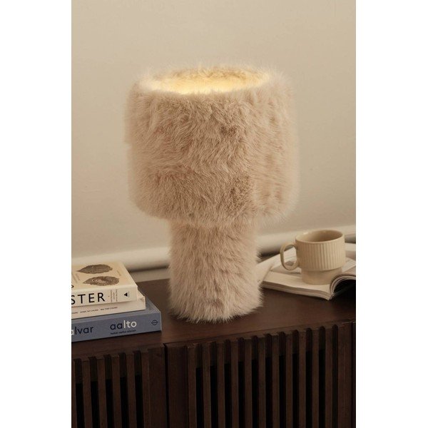 Kreemikas kangast laualamp (kõrgus 46 cm) Fay - Ellos Home-image-1