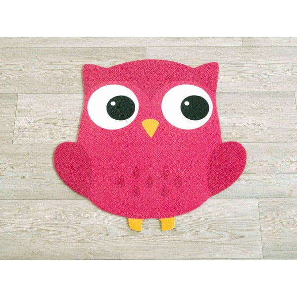 Dětský fuchsiově růžový koberec Zala Living Owl, 66 x 66 cm-image-1