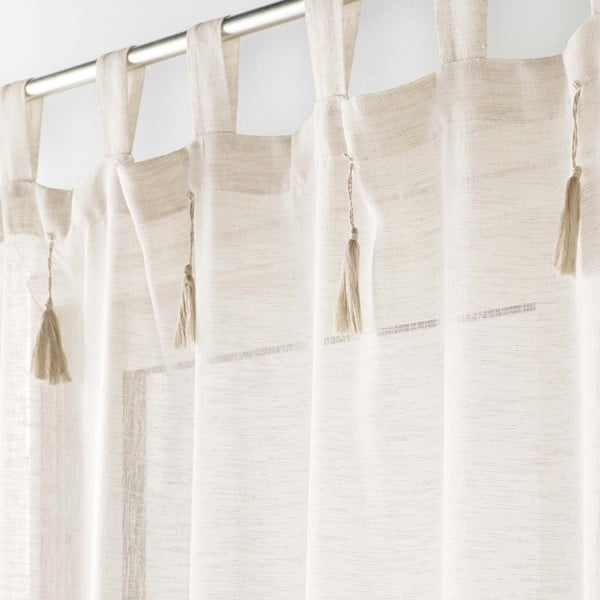 Beež kardin 140x240 cm Dalila - douceur d'intérieur-image-1