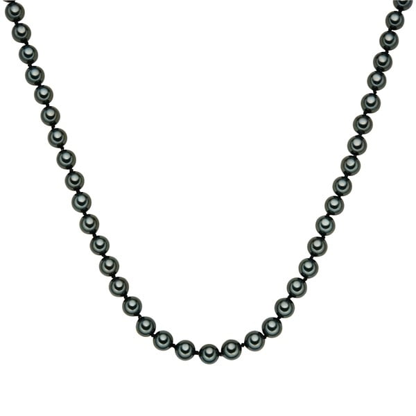 Perlový náhrdelník Muschel, zelené perly 8 mm, délka 60 cm