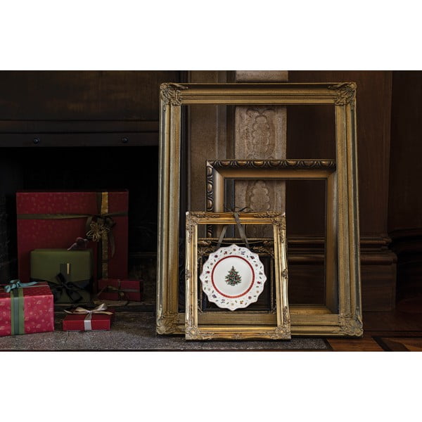 Valge ja punane portselanist jõulutaldrik, ø 24 cm Toy's Delight - Villeroy&Boch-image-1