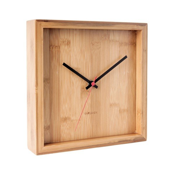 Bambusové nástěnné hodiny Karlsson Franky, šířka 25 cm-image-1