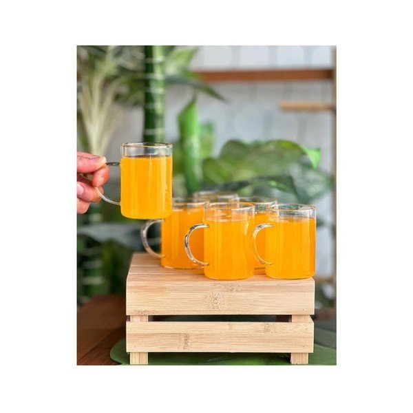 Klaasist kruusid 6tk komplektis 200 ml - Hermia-image-4