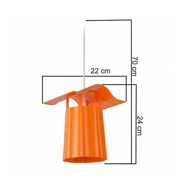 Oranžová závěsná venkovní lucerna Homemania Decor Luciana-image-1