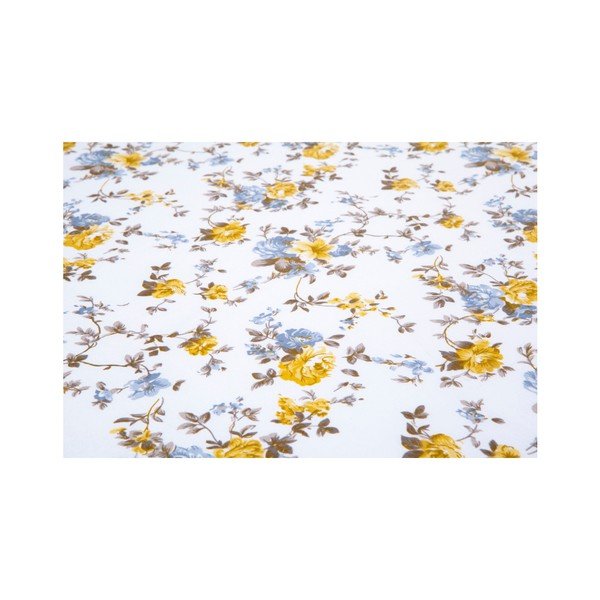 Set světle béžového elastického bavlněného prostěradla a povlaku na polštář Fitted Sheet Kasso, 100 x 200 cm-image-1