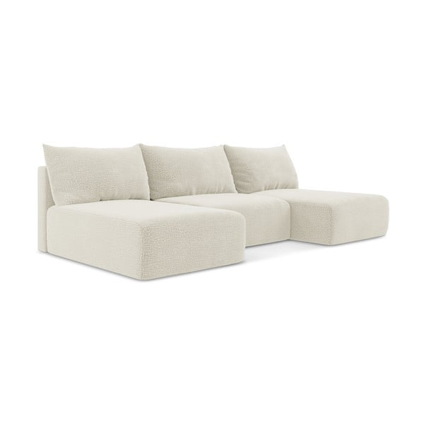 Kreemne diivanvoodi koos hoiunurgaga diivan Kalena - Makamii-image-1