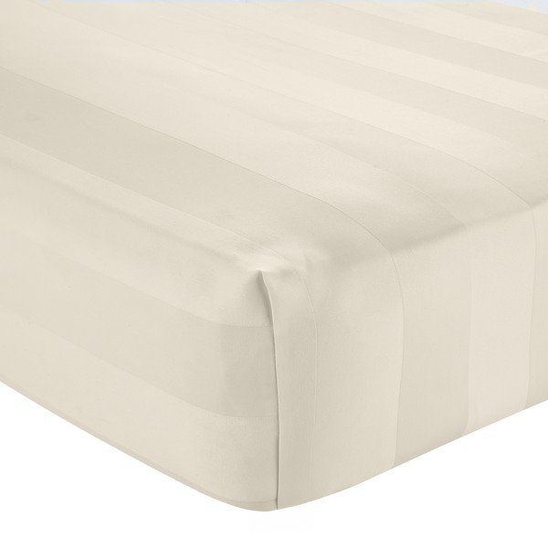 Kreemikas satiinist lina 185x200 cm So Soft Satin Stripe - Catherine Lansfield