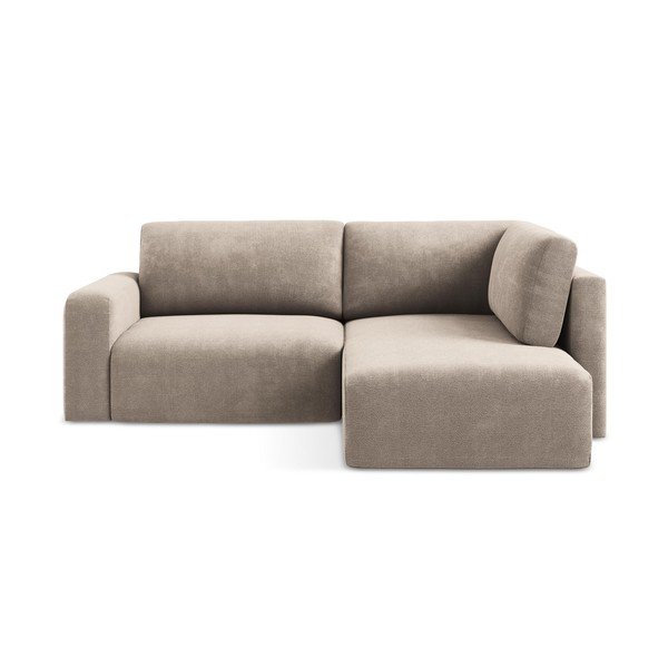 Beež šenilldiivanvoodi/panipaigaga nurgadiivan (parempoolne/L-kujuline) Kona - Makamii