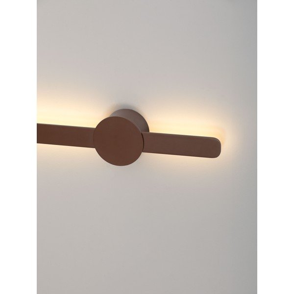 Pruun alumiiniumist LED-seinavalgusti Norei - Nova Luce-image-2