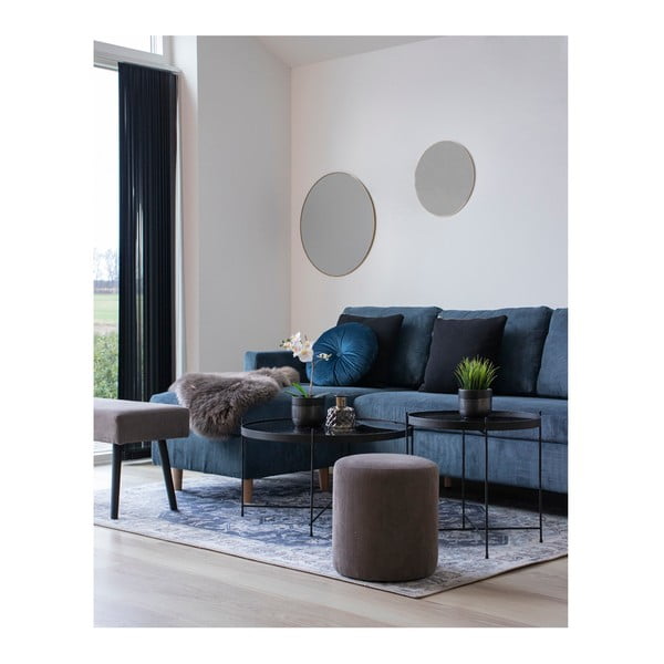 Kuldse raamiga seinapeegel, ø 40 cm Jersey - House Nordic-image-2