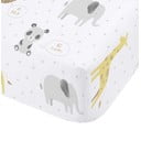 Valge laste voodilina 70x140 cm Roarsome Animals - Catherine Lansfield