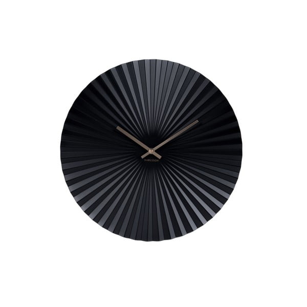 Musta värvi kell, ø 40 cm Sensu - Karlsson