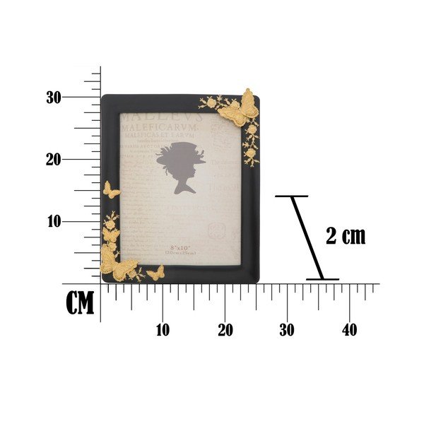 Žlutý fotorámeček v pryskyřicovém rámu Mauro Ferretti Glam, 20 x 25 cm-image-1