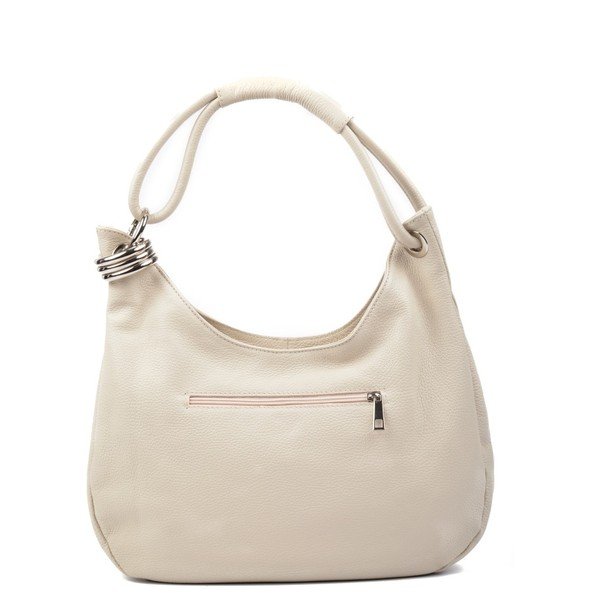 Béžová kožená kabelka Carla Ferreri Giuliya-image-2