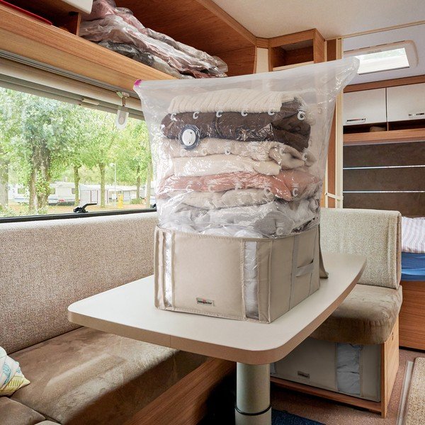 Vaakumkangast riiete hoiukast 42x40x25 cm Life – Compactor-image-1