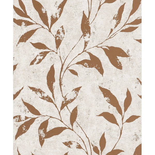Fliistapeet 10 m x 53 cm Copper Leaves – Vavex