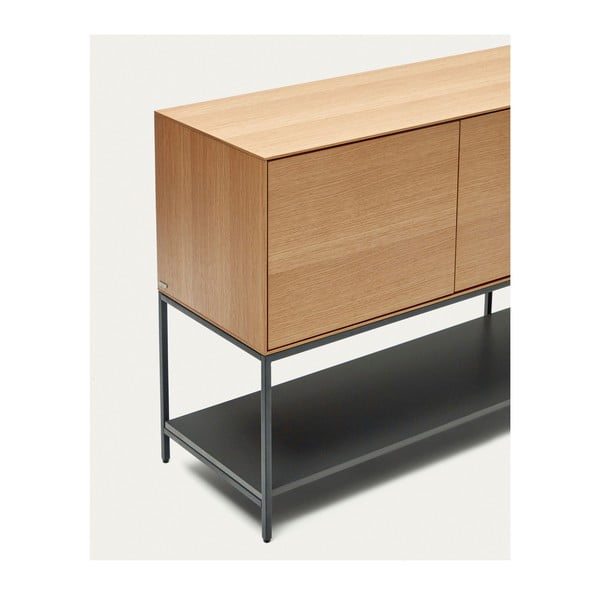 Tammedekooriga madal kummut 195x80 cm Vedrana - Kave Home-image-4