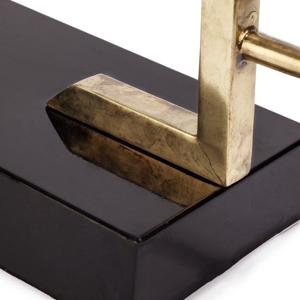 Must läikiv laualamp metallist varjuga (kõrgus 56 cm) Antique - HF Living-image-2