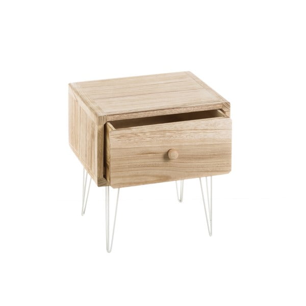 Eksootilisest puidust looduslikku värvi öökapp Natural Way - Casa Selección-image-2