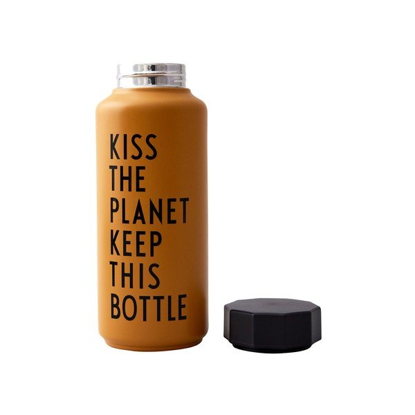 Oranž termopudel, 500 ml Kiss - Design Letters-image-1