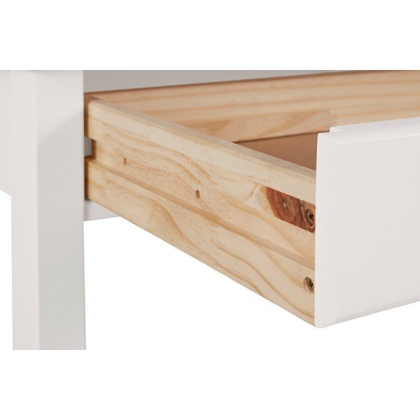 Valgest männipuidust töölaud koos riiulitega Gava - Støraa-image-3