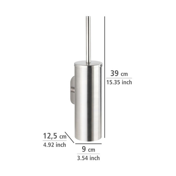 Roostevabast terasest isekandev tualetthari, matt hõbedane Orea - Wenko-image-2