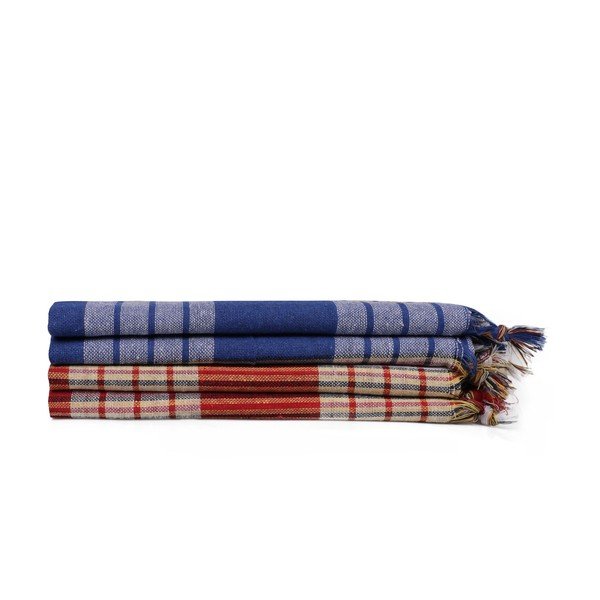 4 värvilise rätiku komplekt, 180 x 80 cm Pestamal - Unknown-image-1