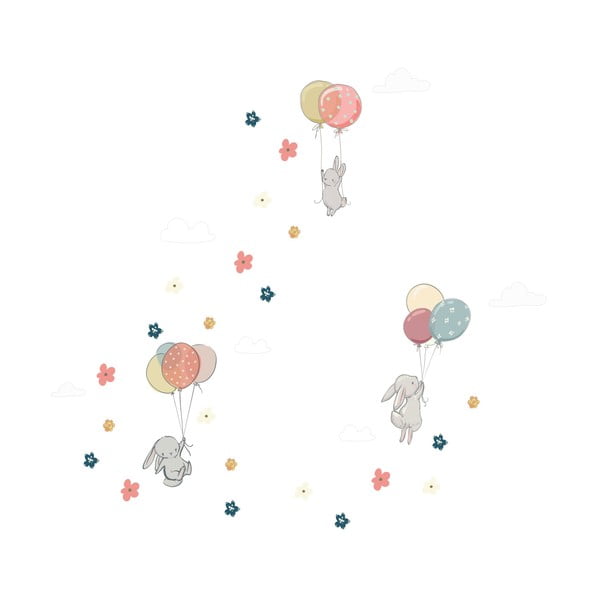 Laste seinakleebised Flying Rabbits - Ambiance-image-2