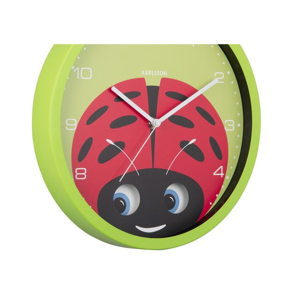 Laste seinakell ø 31 cm Peekaboo Ladybug - Karlsson-image-3