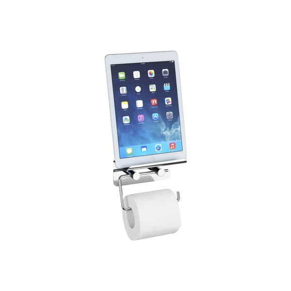 Isepidav tualettpaberi hoidja koos telefoni hoidjaga - Wenko-image-1