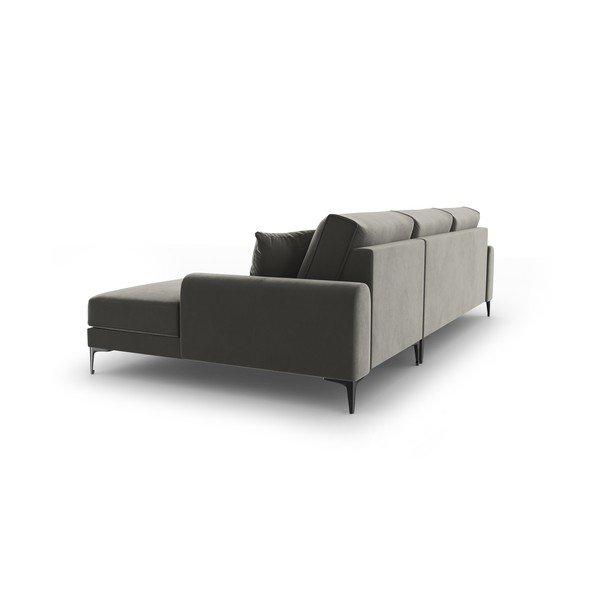 Helehall sametne nurgadiivan , paremas nurgas Madara - Mazzini Sofas-image-3