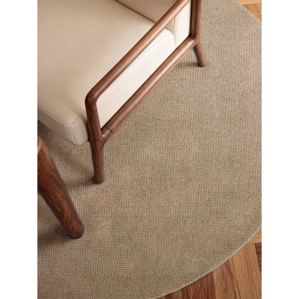 Beež käsitsi kootud villane ümmargune vaip ø 160 cm Greenwich - Ted Baker-image-1