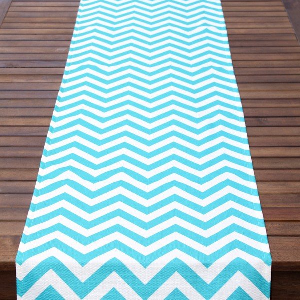Běhoun na stůl Mint Chevron