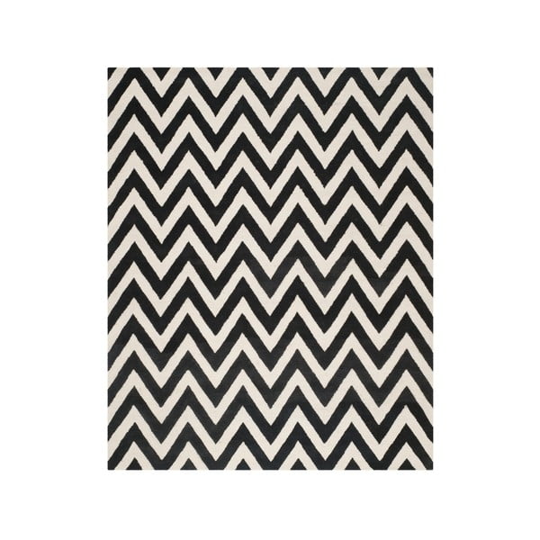 Vlněný koberec Safavieh Stella Black, 304 x 243 cm