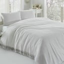 Valge puuvillane kerge kahekohaline voodipesu Pique, 220 x 240 cm - Mijolnir
