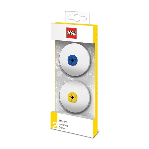 Sada 2 gum s modrým a žlutým detailem LEGO®